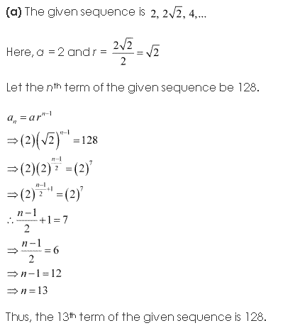 NCERT Solutions for Class 11 Maths Chapter 9 Sequences and Series Ex 9.3 Q5.1
