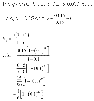NCERT Solutions for Class 11 Maths Chapter 9 Sequences and Series Ex 9.3 Q7.1