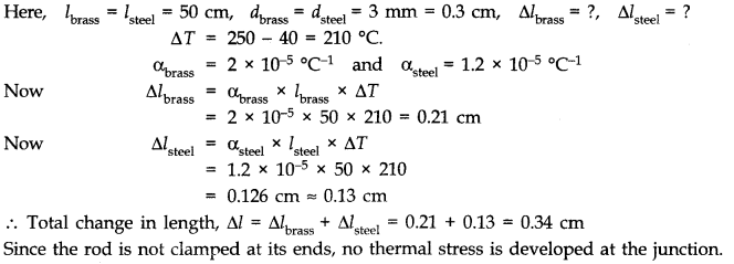 NCERT Solutions for Class 11 Physics Chapter 11 Thermal Properties of matter Q10
