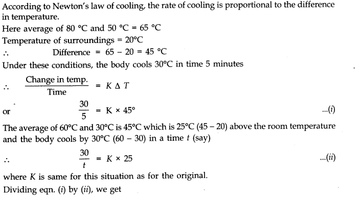 NCERT Solutions for Class 11 Physics Chapter 11 Thermal Properties of matter Q22
