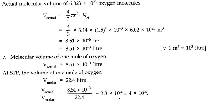 NCERT Solutions for Class 11 Physics Chapter 13 Kinetic Theory Q1