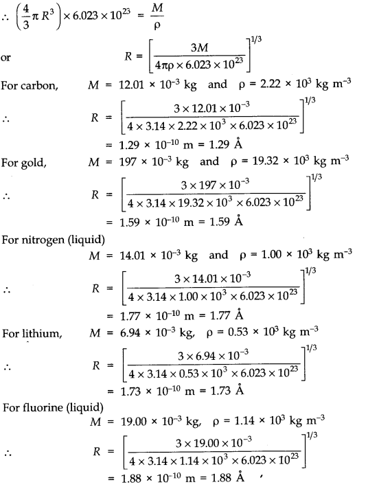 NCERT Solutions for Class 11 Physics Chapter 13 Kinetic Theory Q14.1