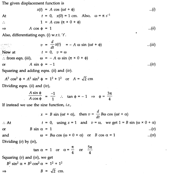 NCERT Solutions for Class 11 Physics Chapter 14 Oscillations Q7