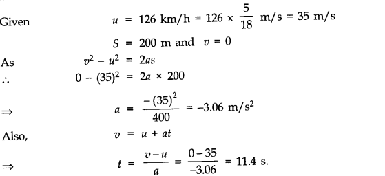 NCERT Solutions for Class 11 Physics Chapter 3 Motion in a Straight Line Q6