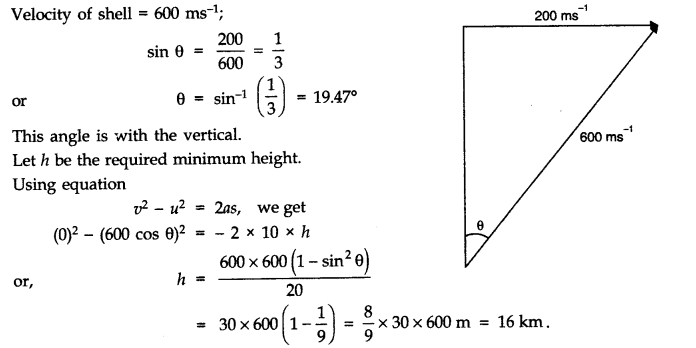 NCERT Solutions for Class 11 Physics Chapter 4 Motion in a Plane Q30