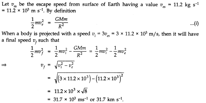 NCERT Solutions for Class 11 Physics Chapter 8 Gravitation Q18