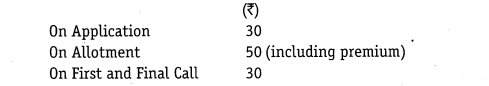 NCERT Solutions for Class 12 Accountancy Part II Chapter 1 Accounting for Share Capital Numerical Questions Q12