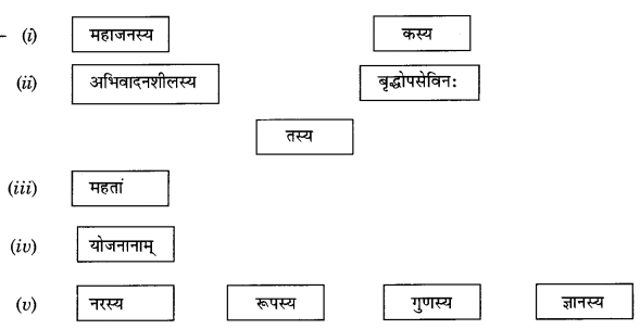 Abhyasvan Bhav Sanskrit Class 9 Solutions Chapter 6 कारकोपपदविभक्तिः 15