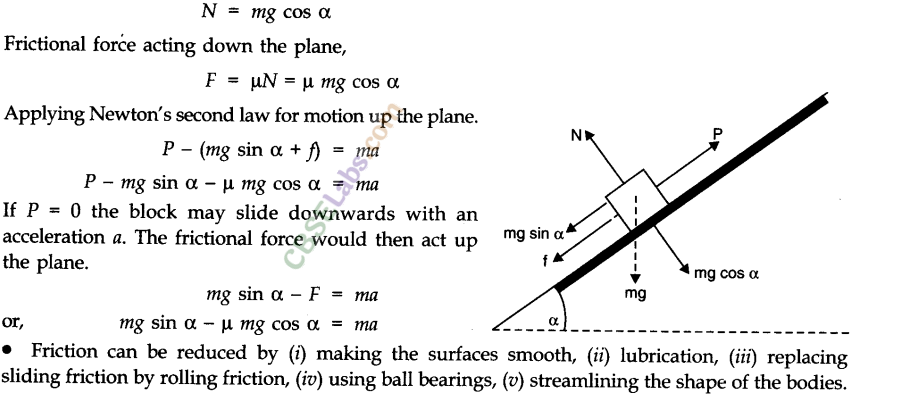 case study of laws of motion class 11