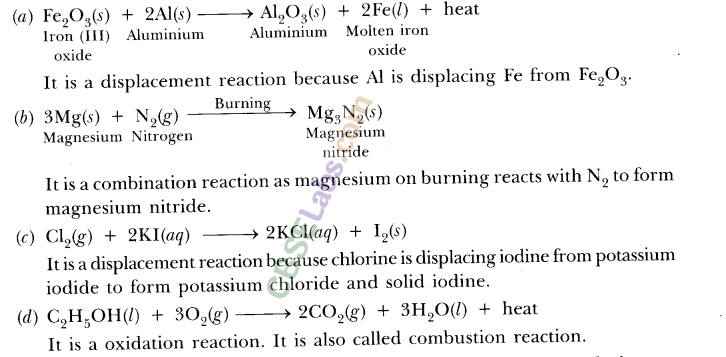 NCERT Exemplar Class 10 Science Chapter 1 Chemical Reactions And Equations img-1