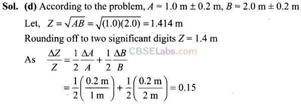 NCERT Exemplar Class 11 Physics Chapter 1 Units and Measurements Img 7