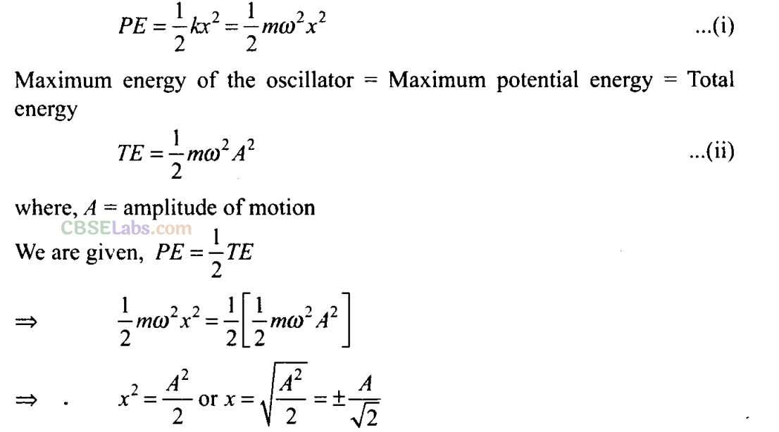 NCERT Exemplar Class 11 Physics Chapter 13 Oscillations Img 52