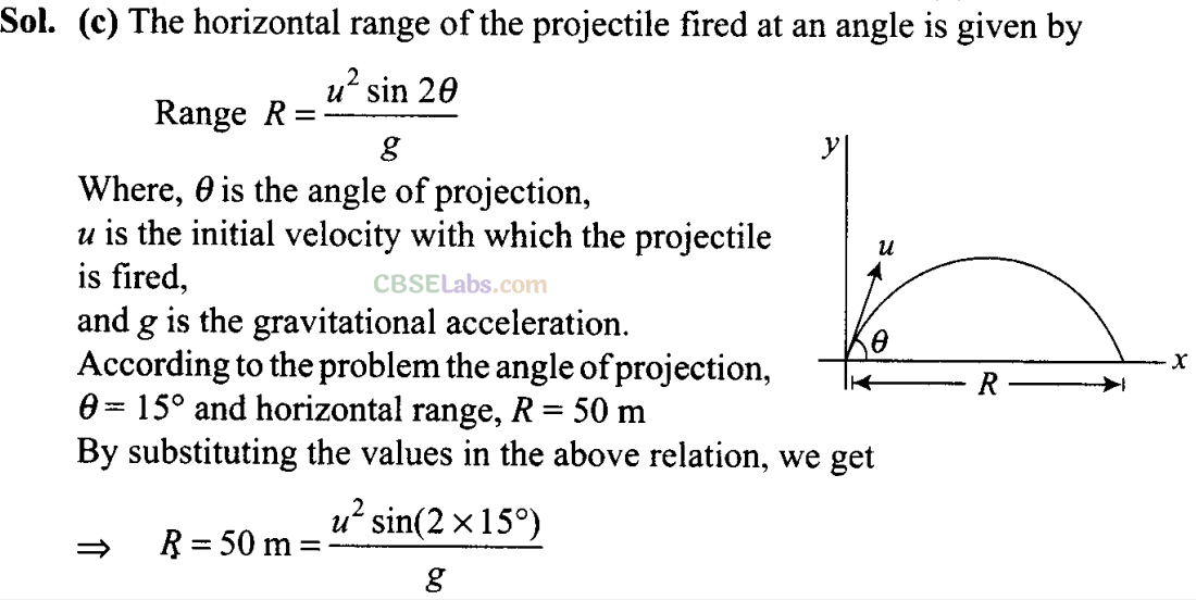 NCERT Exemplar Class 11 Physics Chapter 3 Motion in a Plane Img 17