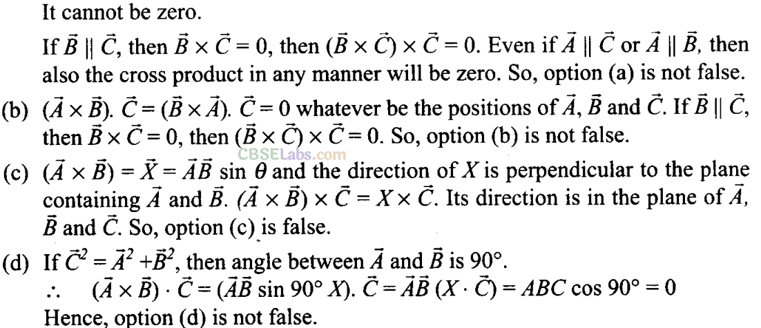 NCERT Exemplar Class 11 Physics Chapter 3 Motion in a Plane Img 22