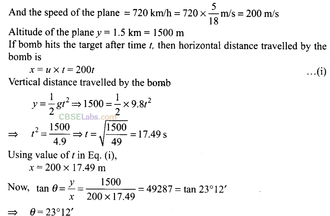 NCERT Exemplar Class 11 Physics Chapter 3 Motion in a Plane Img 51