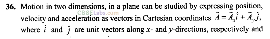 NCERT Exemplar Class 11 Physics Chapter 3 Motion in a Plane Img 86
