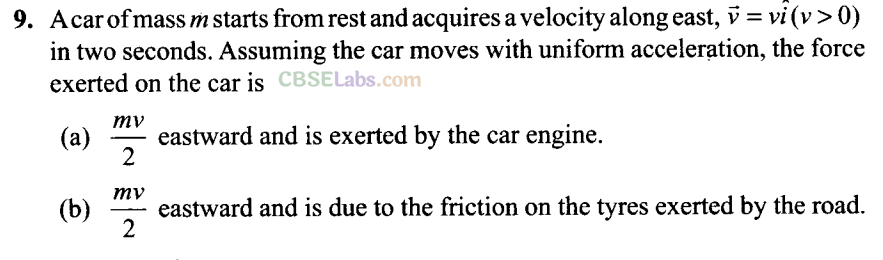 NCERT Exemplar Class 11 Physics Chapter 4 Laws of Motion Img 12