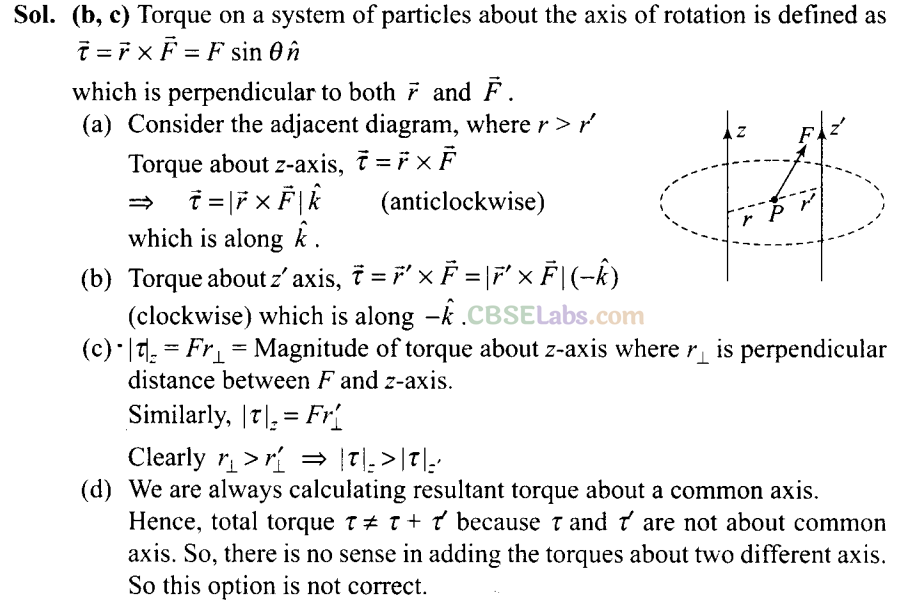 NCERT Exemplar Class 11 Physics Chapter 6 System of Particles and Rotational Motion Img 19