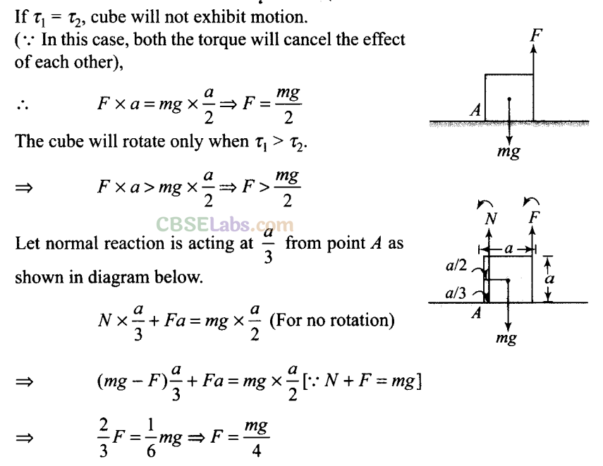 NCERT Exemplar Class 11 Physics Chapter 6 System of Particles and Rotational Motion Img 24