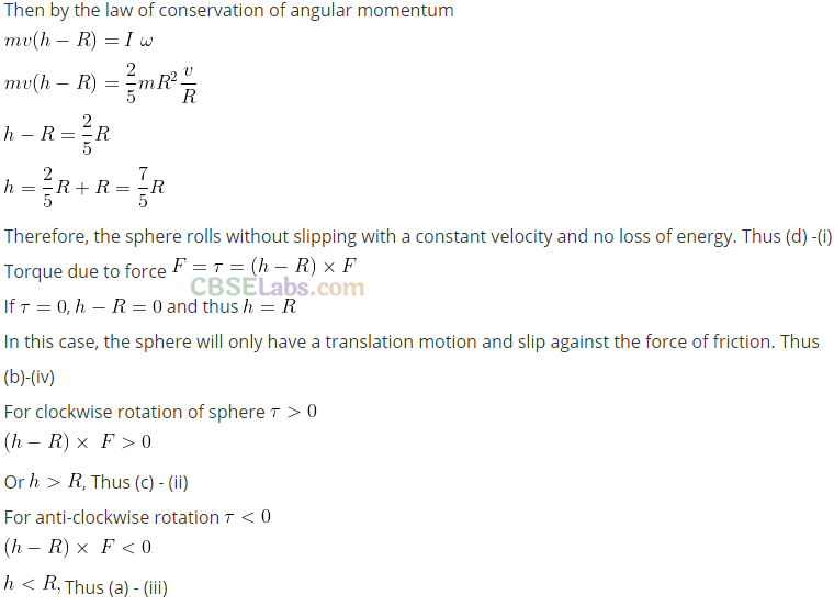 NCERT Exemplar Class 11 Physics Chapter 6 System of Particles and Rotational Motion Img 27