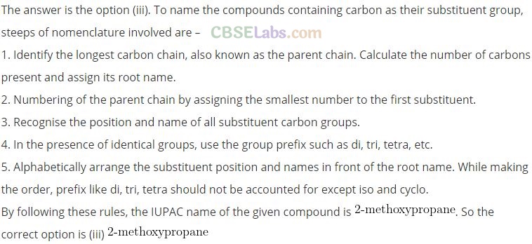 NCERT Exemplar Class 12 Chemistry Chapter 11 Alcohols, Phenols and Ethers Img 11