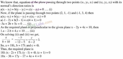 NCERT Exemplar Class 12 Maths Chapter 11 Three Dimensional Geometry Img 16