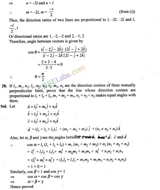 NCERT Exemplar Class 12 Maths Chapter 11 Three Dimensional Geometry Img 23