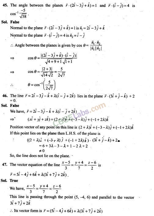 NCERT Exemplar Class 12 Maths Chapter 11 Three Dimensional Geometry Img 31