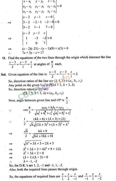 NCERT Exemplar Class 12 Maths Chapter 11 Three Dimensional Geometry Img 8
