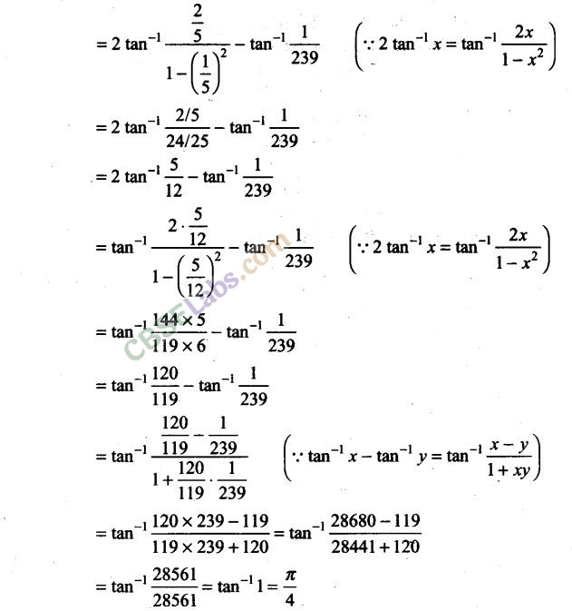 NCERT Exemplar Class 12 Maths Chapter 2 Inverse Trigonometric Functions Img 16