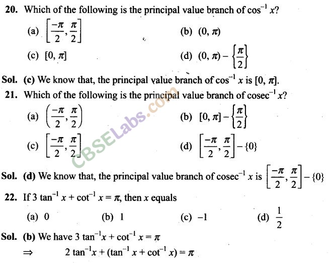 NCERT Exemplar Class 12 Maths Chapter 2 Inverse Trigonometric Functions Img 20