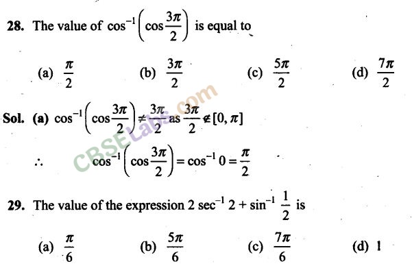 NCERT Exemplar Class 12 Maths Chapter 2 Inverse Trigonometric Functions Img 24