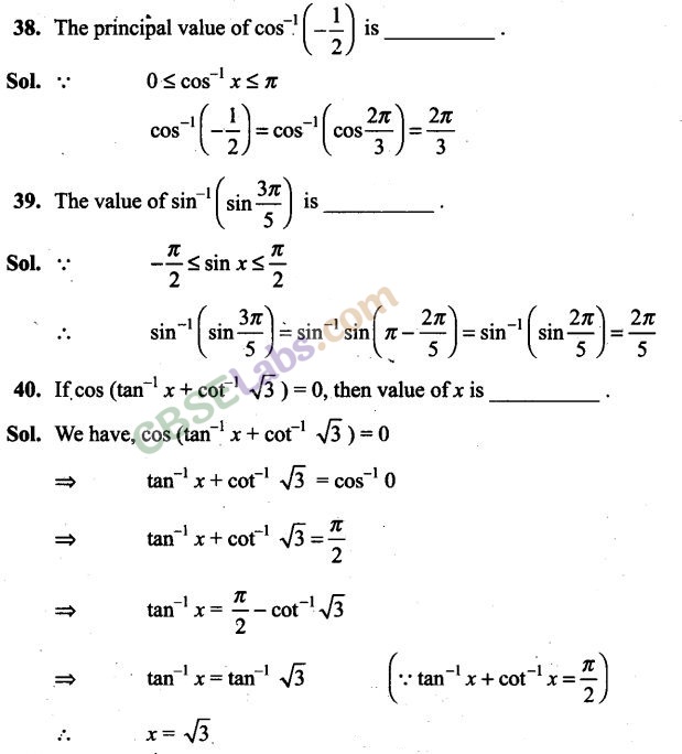 NCERT Exemplar Class 12 Maths Chapter 2 Inverse Trigonometric Functions Img 32