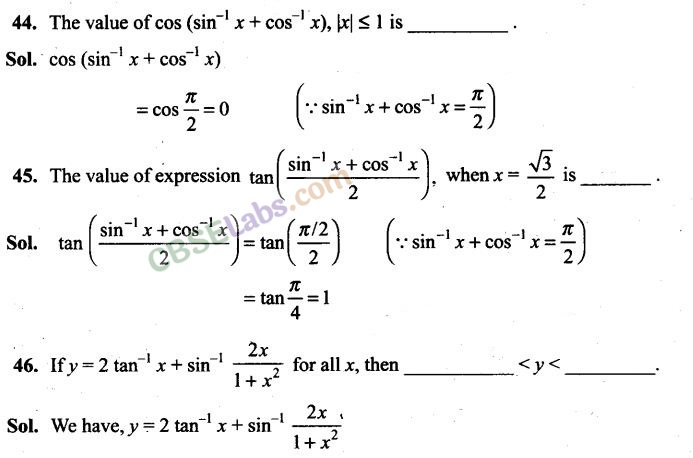 NCERT Exemplar Class 12 Maths Chapter 2 Inverse Trigonometric Functions Img 33