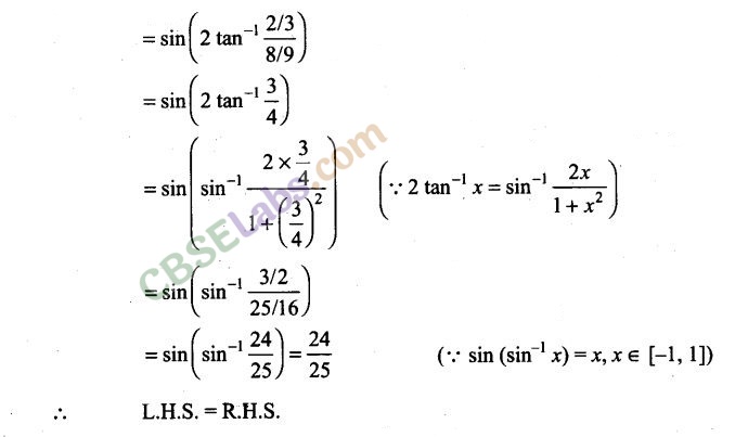 NCERT Exemplar Class 12 Maths Chapter 2 Inverse Trigonometric Functions Img 9