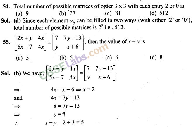 NCERT Exemplar Class 12 Maths Chapter 3 Matrices Img 66