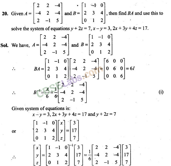 NCERT Exemplar Class 12 Maths Chapter 4 Determinants Img 24