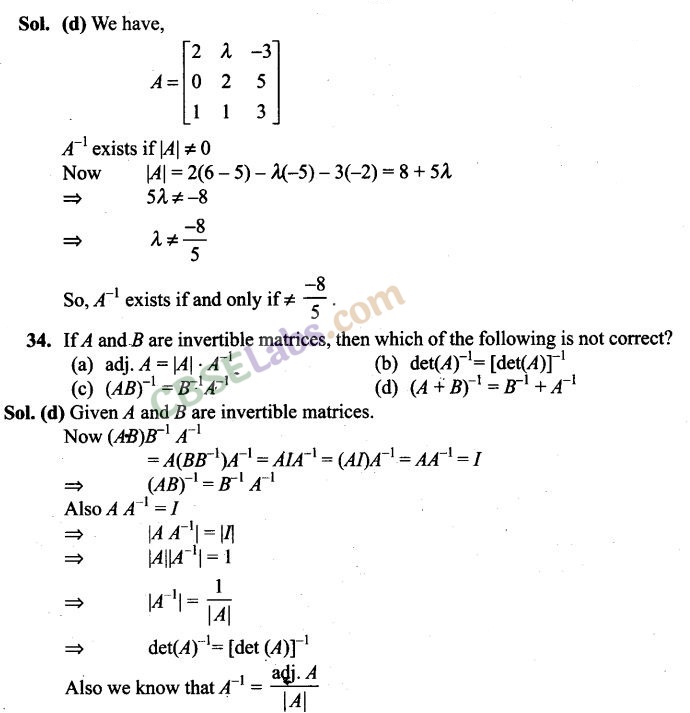 NCERT Exemplar Class 12 Maths Chapter 4 Determinants Img 39
