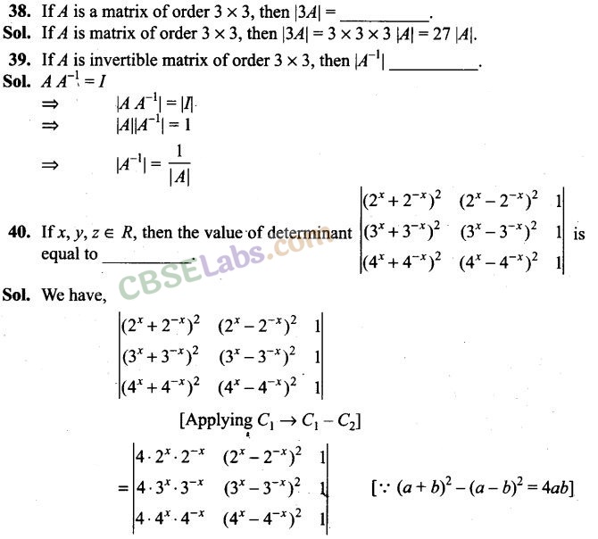 NCERT Exemplar Class 12 Maths Chapter 4 Determinants Img 44
