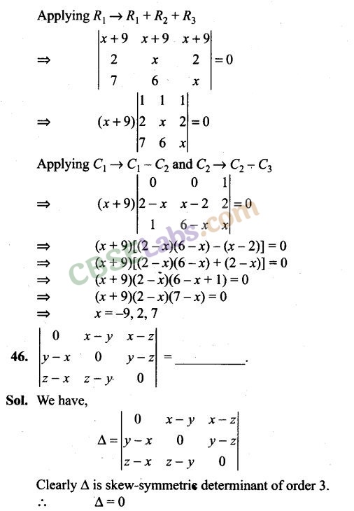 NCERT Exemplar Class 12 Maths Chapter 4 Determinants Img 48