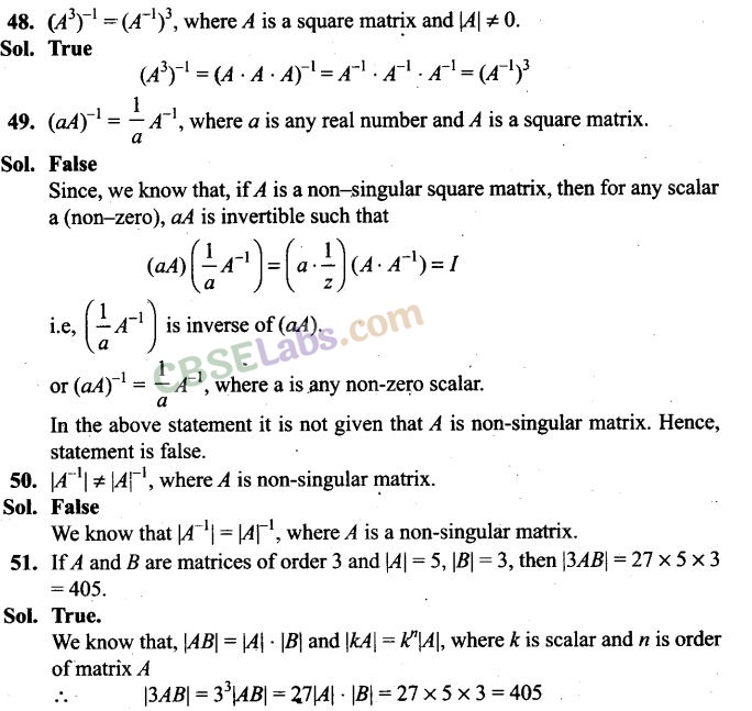 NCERT Exemplar Class 12 Maths Chapter 4 Determinants Img 50