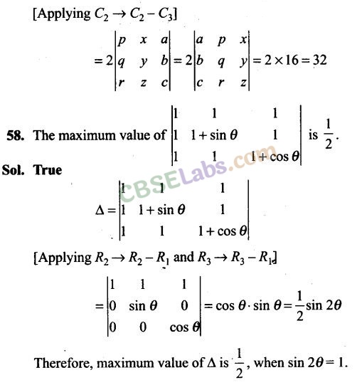 NCERT Exemplar Class 12 Maths Chapter 4 Determinants Img 55