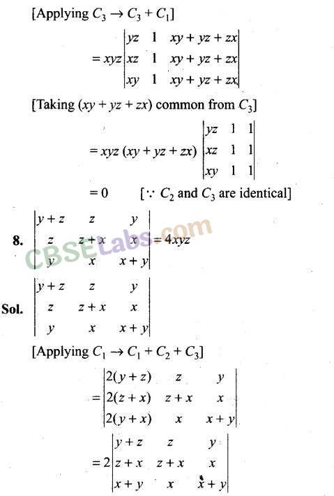 NCERT Exemplar Class 12 Maths Chapter 4 Determinants Img 8