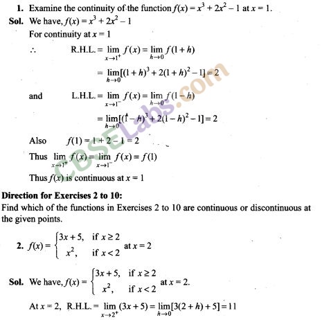 NCERT Exemplar Class 12 Maths Chapter 5 Continuity and Differentiability Img 1