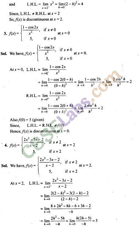 NCERT Exemplar Class 12 Maths Chapter 5 Continuity and Differentiability Img 2