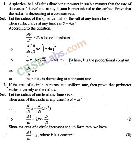 NCERT Exemplar Class 12 Maths Chapter 6 Application of Derivatives Img 1