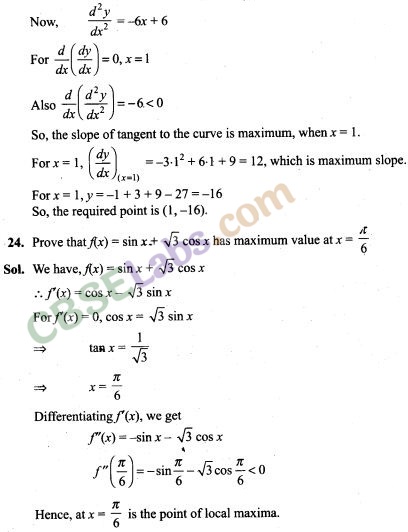 NCERT Exemplar Class 12 Maths Chapter 6 Application of Derivatives Img 12