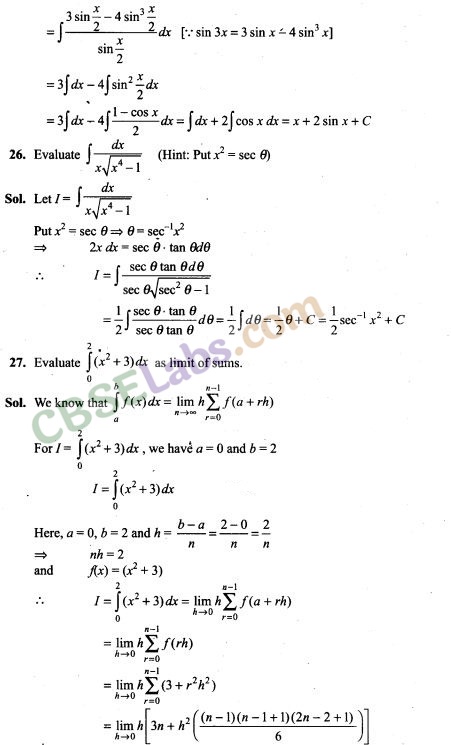 NCERT Exemplar Class 12 Maths Chapter 7 Integrals Img 10