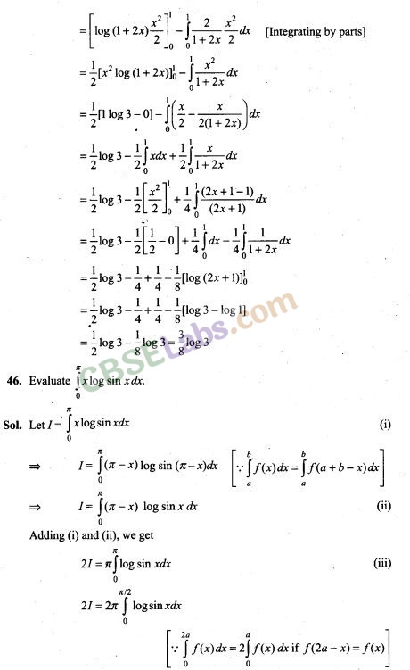 NCERT Exemplar Class 12 Maths Chapter 7 Integrals Img 23