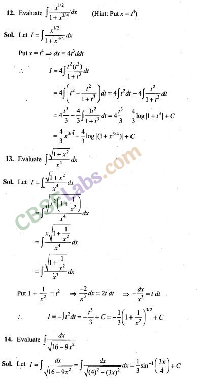 NCERT Exemplar Class 12 Maths Chapter 7 Integrals Img 5